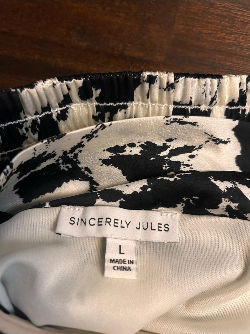 Sincerely Jules Black & White Print girl dress